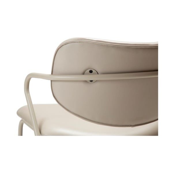 Bež fotelj iz imitacije usnja Zed – DAN-FORM Denmark-image-1