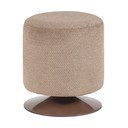 Svetlo rjav tabure iz tkanine bouclé Islen – WOOOD