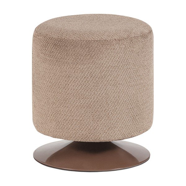 Svetlo rjav tabure iz tkanine bouclé Islen – WOOOD