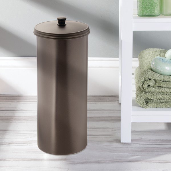 Škatla za shranjevanje toaletnega papirja iDesign Kent, višina 39 cm-image-1