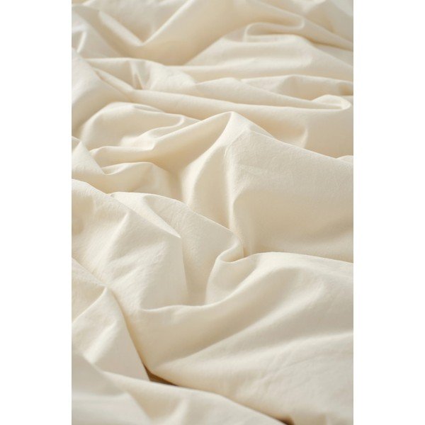 Kremno bela enojna posteljnina iz organskega bombaža 150x200 cm Juliette – Ellos Home-image-2