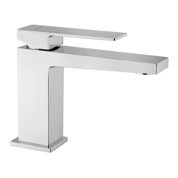 Stoječa armatura za umivalnik v sijajno srebrni barvi Latus – Sapho