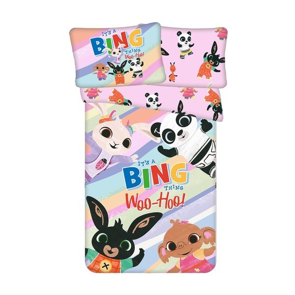 Bombažna otroška posteljnina za otroško posteljico 100x135 cm Bing "It's a thing" – Jerry Fabrics