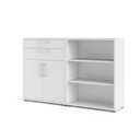 Bela modularna knjižna omara 178x113 cm Prima - Tvilum