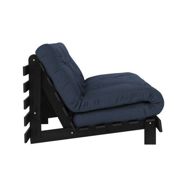 Temno modra raztegljiva sedežna garnitura 160 cm Roots Black Night – Karup Design-image-4