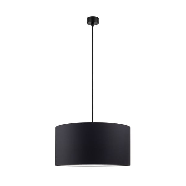 Črna viseča svetilka Sotto Luce Mika, ∅ 50 cm