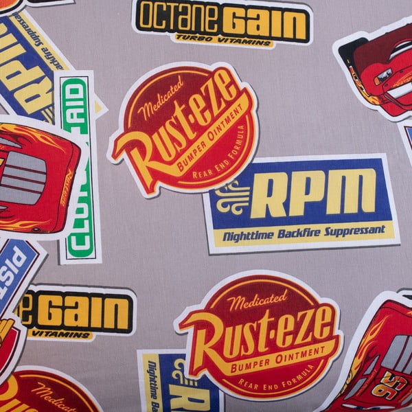 Rdeča enojna bombažna otroška posteljnina 140x200 cm Cars "Legend" – Jerry Fabrics-image-4