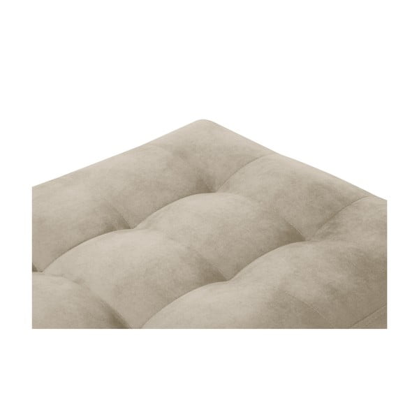 Bež žametni otoman Milo Casa Santo-image-3