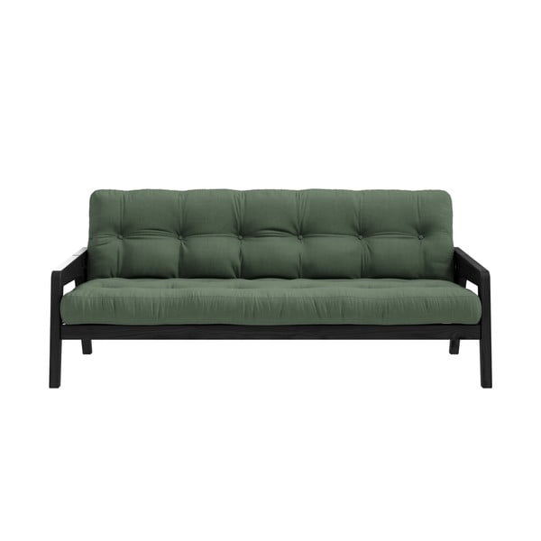 Raztegljiv kavč Karup Design Grab Black/Olive Green