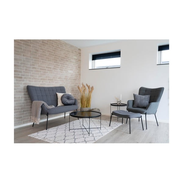 Črna okrogla mizica ø 70 cm Venezia - House Nordic-image-2