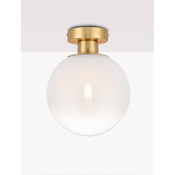 Bela/v zlati barvi steklena stropna svetilka Vita – Nova Luce-image-3