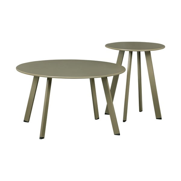 Zelena železna vrtna mizica WOOD Fer, ø 40 cm-image-2