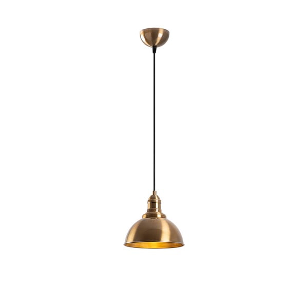 Viseča svetilka v bronasti barvi s kovinskim senčnikom ø 21 cm Varzan – Opviq lights