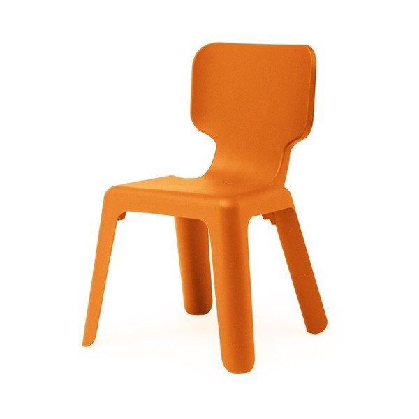 Otroški stol Alma, zložljiv, oranžen-image-1