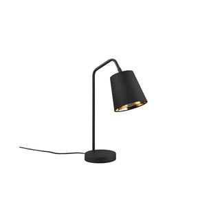 Črna namizna svetilka s tekstilnim senčnikom (višina 45 cm) Buddy – Trio