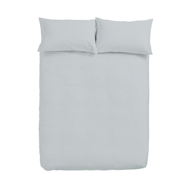 Siva posteljnina za zakonsko posteljo 200x200 cm – Bianca