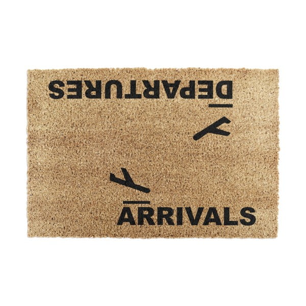 Predpražnik iz kokosovih vlaken 40x60 cm Arrivals and Departures – Artsy Doormats