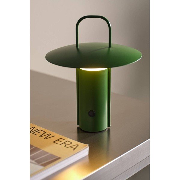 Zelena kovinska LED zatemnitvena namizna svetilka (višina 24 cm) Venna – Jotex-image-1