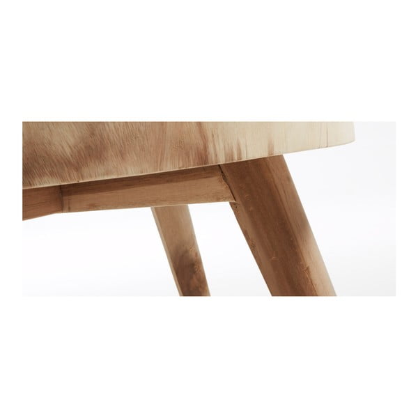 Okrogla stranska mizica iz masivnega munggur lesa ø 65 cm Wellcres – Kave Home-image-3