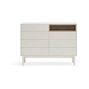 Kremno bela komoda 120x90x40 cm Corvo – Teulat