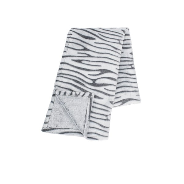 Svetlo siva odeja iz mikropliša Tiseco Home Studio Stripes, 130 x 180 cm