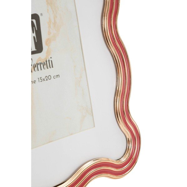Rdeč/v zlati barvi kovinski/steklen stoječ okvir 17,5x22,5 cm Elizabeth – Mauro Ferretti-image-3