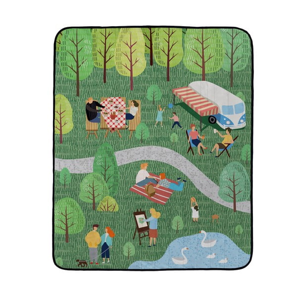 Piknik odeja Butter Kings Camping Trip, 180 x 145 cm