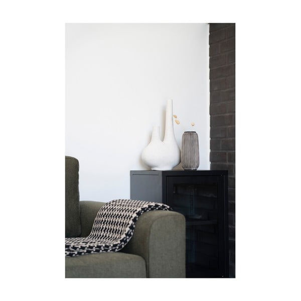 Črna/bela vaza iz kamna (višina 20 cm) – House Nordic-image-3