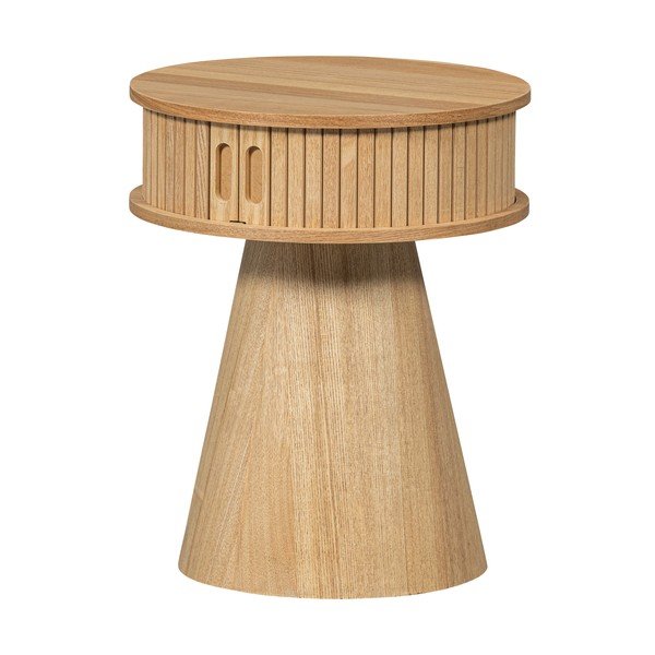 Nočna omarica v borovem dekorju v naravni barvi Karri – WOOOD-image-2