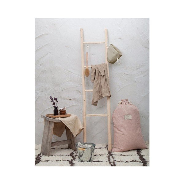 Vreča za perilo z deležem lana Really Nice Things Bag Rose, višina 75 cm-image-1
