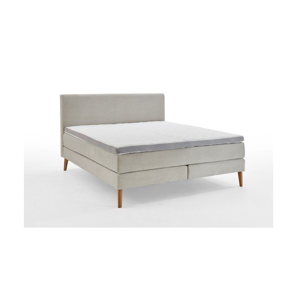 Bež boxspring postelja 180x200 cm Linea – Meise Möbel-image-3