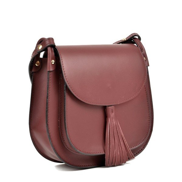 Bordo usnjena torbica Anna Luchini Tess-image-2