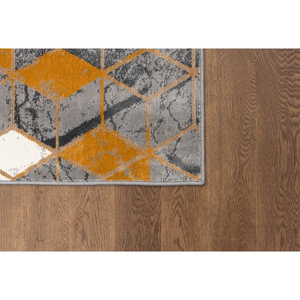 Oker rumena/siva preproga 80x150 cm Soft – FD-image-3