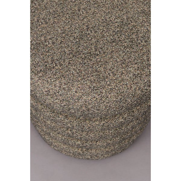 Rjav tabure iz tkanine bouclé Fern – Dutchbone-image-4