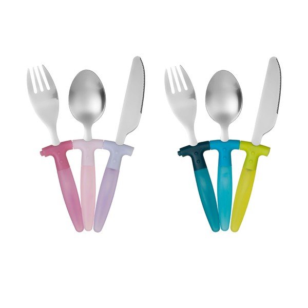 3-delni otroški jedilni pribor iz nerjavečega jekla Premier Housewares Rainbow-image-4
