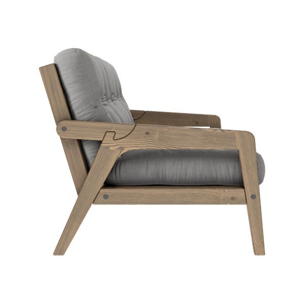 Siv raztegljiv kavč 204 cm Grab - Karup Design-image-4