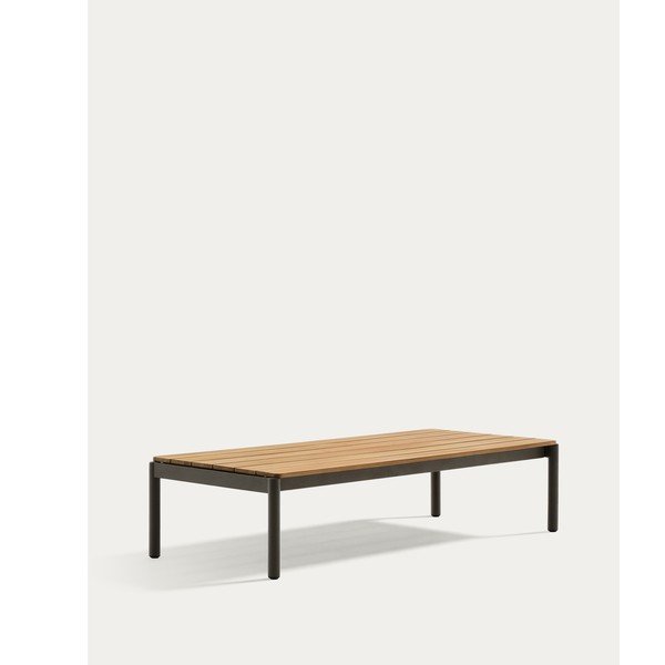 Vrtna klubska mizica iz masivnega tika 63x149 cm Sorells – Kave Home-image-4