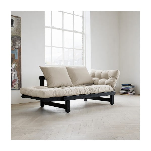 Raztegljiv kavč Karup Beat Black/Natural-image-1