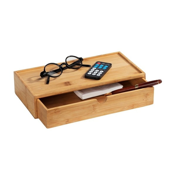 Bambusova škatla za shranjevanje s predalom Wenko Terra-image-2