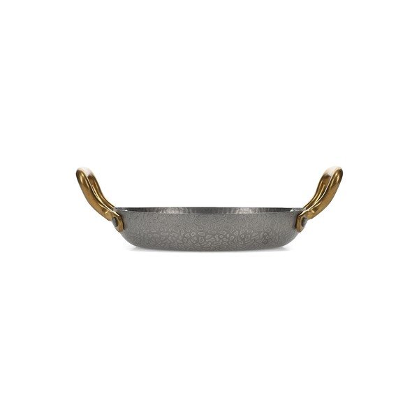 Servirni kovinski krožnik v srebrni barvi ø 18 cm Serve – BonBistro-image-2