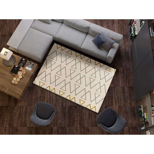 Krem bela preproga Universal Ashley, 133 x 190 cm-image-1