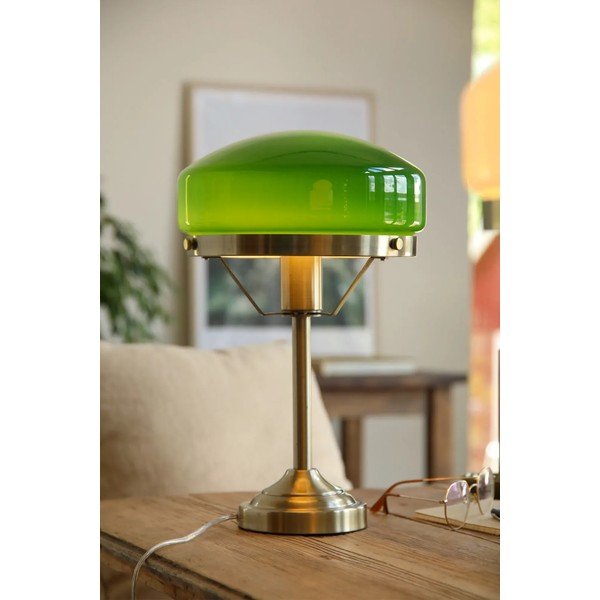 Zelena/medeninasta namizna svetilka (višina 39 cm) Aurelia – Markslöjd-image-1