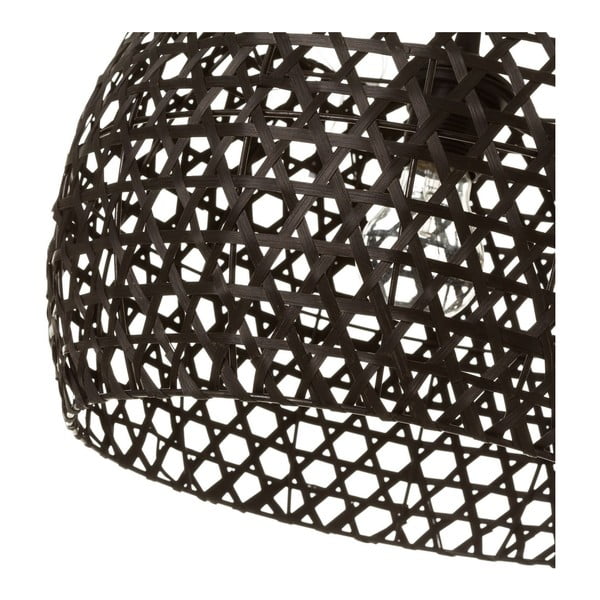 Črna bambusova stropna svetilka z bambusovim senčnikom ø 35 cm – Casa Selección-image-2