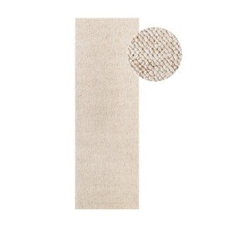 Kremno bel pralen tekač 80x240 cm Rocco Cream – Elle Decoration