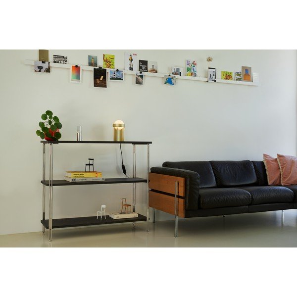 Zatemnitvena namizna svetilka v zlati barvi s steklenim senčilom (višina 22 cm) Loop – tala-image-1