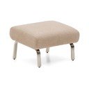 Svetlo rjav tabure iz šenilje Amsen – Kave Home