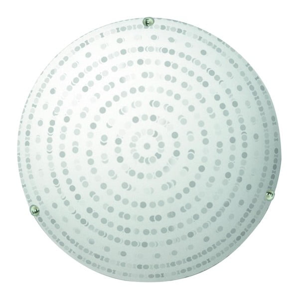 Bela stropna svetilka s steklenim senčnikom ø 30 cm Circle – Candellux Lighting