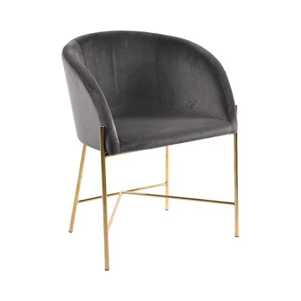 Temno siv stol z zlatim podnožjem Interstil Nelson-image-3