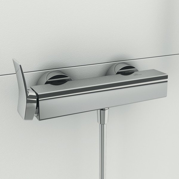 Stenska armatura za tuš v sijajno srebrni barvi Conca – Ideal Standard-image-4