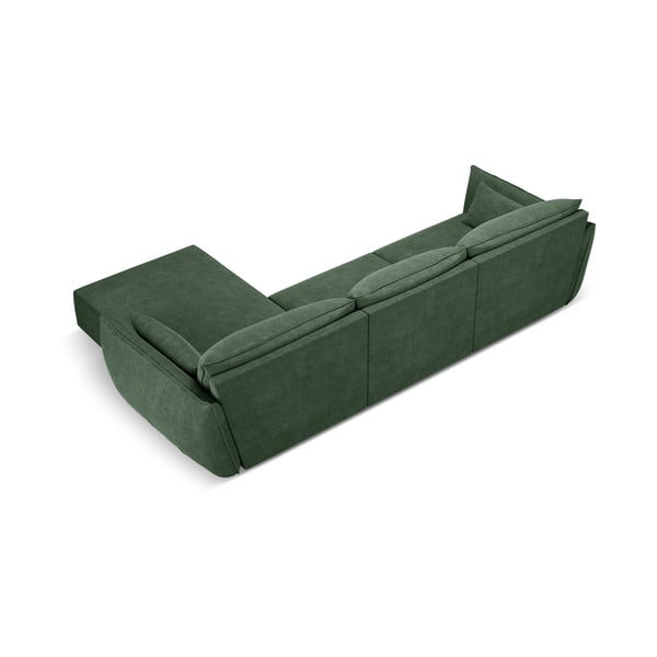 Temno zelen kotni kavč (desni kot) Vanda - Mazzini Sofas-image-3